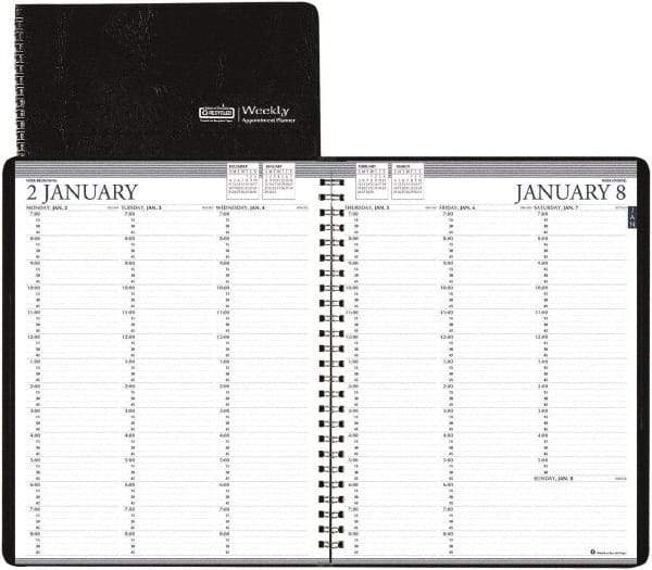 House of Doolittle - 26 Sheet, 8-1/2 x 11", Weekly Planner - Black - Apex Tool & Supply