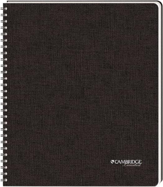 Cambridge Limited - 96 Sheet, 8-1/2 x 11", Legal (Style) Hardbound Notebook - Black - Apex Tool & Supply