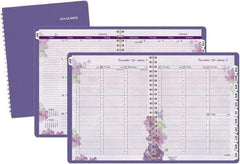AT-A-GLANCE - 312 Sheet, 8-1/2 x 11", Weekly/Monthly Planner - Purple - Apex Tool & Supply