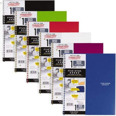Five Star - 100 Sheet, 6 x 6", Quadrille Wire Bound Notebook - Assorted Colors - Apex Tool & Supply