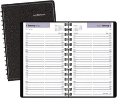 DayMinder - 312 Sheet, 11 x 17", Accounting Book - Black - Apex Tool & Supply