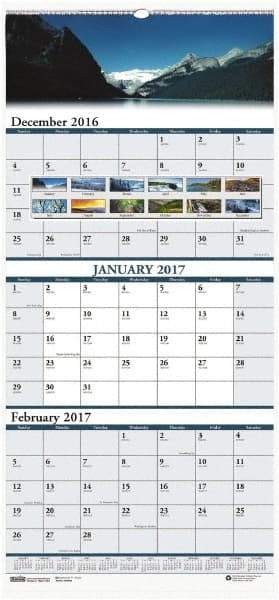 House of Doolittle - 12 Sheet, 9-1/4 x 11-7/8", Wall Calendar - Apex Tool & Supply