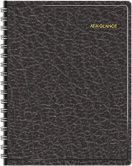 AT-A-GLANCE - 365 Sheet, 8-1/2 x 11", Appointment Book - Black - Apex Tool & Supply