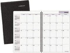DayMinder - 24 Sheet, 7-7/8 x 11-7/8", Monthly Planner - Black - Apex Tool & Supply