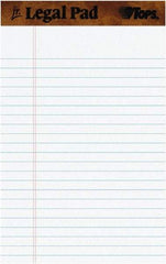 TOPS - 50 Sheet, 5 x 8", Narrow Perforated Style Ruled Pads - White - Apex Tool & Supply