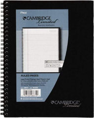 Cambridge - 80 Sheet, 4 x 8", Legal (Style) Meeting Notebook - Black - Apex Tool & Supply