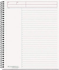 Cambridge - 80 Sheet, 8-1/2 x 11", Business Notebook - Black - Apex Tool & Supply
