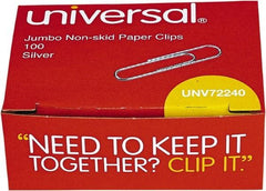 UNIVERSAL - 1-3/4" Wide Jumbo Binder Clip - Silver - Apex Tool & Supply