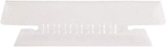 Pendaflex - 3-1/2" File Insert Label, 25 Tabs, Slide In, Hanging Divider - White Tabs, Clear Folder - Apex Tool & Supply
