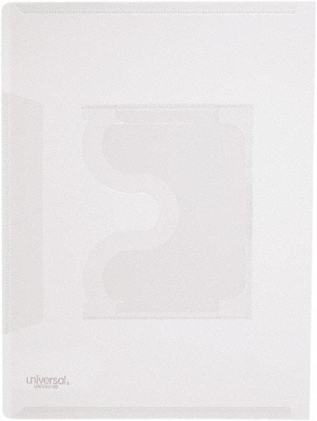 UNIVERSAL - 25 Piece Clear Project File w/CD-ROM Holder - 12" High x 9" Wide - Apex Tool & Supply