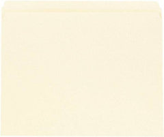 UNIVERSAL - 8-1/2 x 11", Letter Size, Manila, File Folders with Top Tab - 11 Point Stock, Straight Tab Cut Location - Apex Tool & Supply