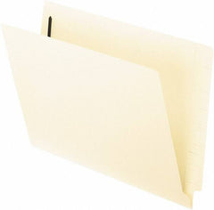 Pendaflex - 8-1/2 x 11", Letter Size, Manila, File Folders with End Tab - 11 Point Stock, Straight Tab Cut Location - Apex Tool & Supply