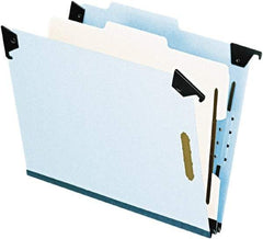 Pendaflex - 8-1/2 x 11", Letter Size, Blue, Hanging File Folder - 25 Point Stock, Right of Center Tab Cut Location - Apex Tool & Supply