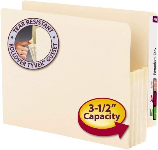 SMEAD - 8-1/2 x 11", Letter Size, Black & White, Expansion Folders - Straight Tab Cut Location - Apex Tool & Supply