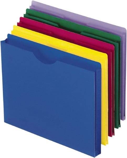 Pendaflex - 8-1/2 x 11", Letter Size, Assorted Colors, Expansion Folders - Apex Tool & Supply