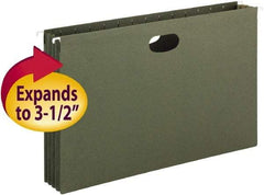 SMEAD - 9-1/2 x 14-1/2", Legal, Standard Green, Hanging File Folder - 11 Point Stock - Apex Tool & Supply