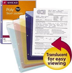 SMEAD - 8-1/2 x 11", Letter Size, Assorted Colors, Classification Folders with End Tab Fastener - Apex Tool & Supply