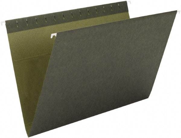 SMEAD - 8-1/2 x 11", Letter Size, Standard Green, Hanging File Folder - 11 Point Stock - Apex Tool & Supply