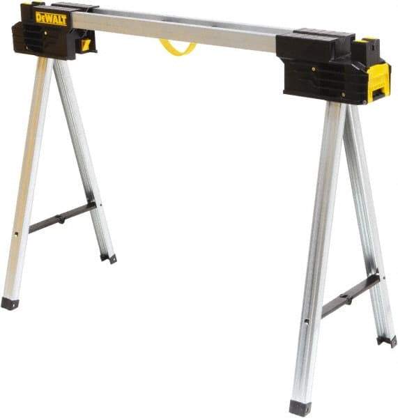 DeWALT - Ladder Folding Sawhorse - Black/Silver, Use with Lumber - Apex Tool & Supply