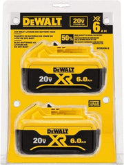 DeWALT - 20 Volt Lithium-Ion Power Tool Battery - 6 Ahr Capacity, 1 hr Charge Time, Series 20V Max - Apex Tool & Supply