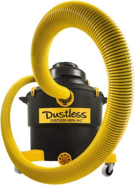 Dustless Technologies - 16 Gal, Plastic Tank, Vacuum - 5 hp, 11.5 Amps - Apex Tool & Supply