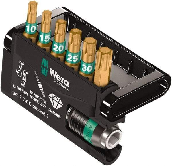 Wera - Posidriv Bit Set - 1/4" Drive - Apex Tool & Supply