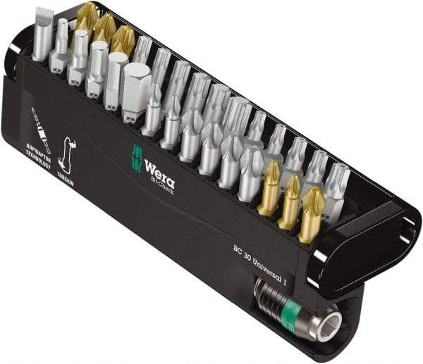Wera - Power & Impact Screwdriver Bit Sets Point Type: Slotted; Hex; Phillips; Torx; Pozidriv Tool Type: Slotted; Hex; Phillips; Torx; Pozidriv - Apex Tool & Supply