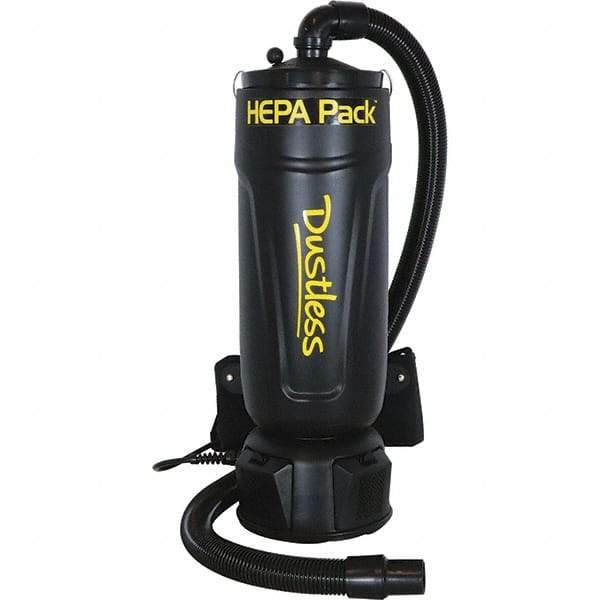 Dustless Technologies - 2.5 Gal, Polyethylene Tank, Dry, HEPA Backpack Vacuum - 11.6 Amps - Apex Tool & Supply