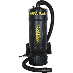 Dustless Technologies - 2.5 Gal, Polyethylene Tank, Dry, HEPA Backpack Vacuum - 11.6 Amps - Apex Tool & Supply