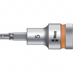 Wera - 1/2" Drive, 5mm Hex Bit Socket - 2-23/64" OAL - Apex Tool & Supply