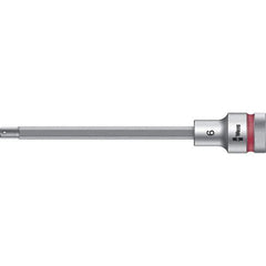 Wera - 1/2" Drive, 6mm Hex Bit Socket - 5-33/64" OAL - Apex Tool & Supply