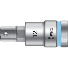 Wera - 1/2" Drive, 12mm Hex Bit Socket - 2-23/64" OAL - Apex Tool & Supply