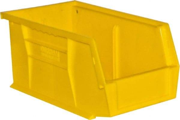 Durham - 11-3/8" Deep, Yellow Plastic Hang and Stack Bins - 5" High x 5-1/2" Wide x 11-3/8" Long - Apex Tool & Supply