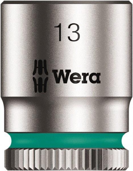Wera - 1/4" Drive, Shallow Socket - 6 Points, 17/24" OAL - Apex Tool & Supply