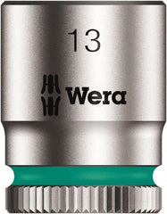 Wera - 1/4" Drive, Shallow Socket - 6 Points, 17/24" OAL - Apex Tool & Supply