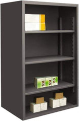 Durham - 3 Shelves, 4,950 Lb Capacity, Closed Shelving System - 60" Wide x 24" Deep x 60" High, Gray - Apex Tool & Supply