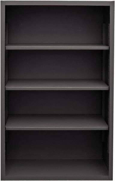 Durham - 3 Shelves, 5,700 Lb Capacity, Closed Shelving System - 36" Wide x 24" Deep x 60" High, Gray - Apex Tool & Supply