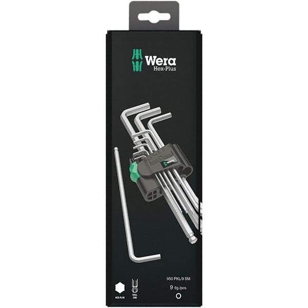 Wera - Hex Key Sets Tool Type: Hex Handle Type: L-Key Long Arm - Apex Tool & Supply