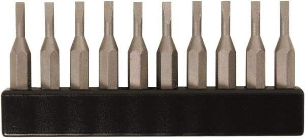 Wiha - 3mm Blade, 5/32" Drive Slotted Screwdriver Bit - 1-7/64" OAL - Apex Tool & Supply