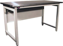 Proline - 60 Wide x 30" Deep x 40" High, Stainless Steel Workbench - Adjustable Height Legs, Light Gray - Apex Tool & Supply
