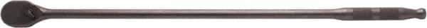 Proto - 1/2" Drive Pear Head Ratchet - Black Oxide Finish, 26" OAL, 90 Gear Teeth, Extended Handle, Reversible Head - Apex Tool & Supply