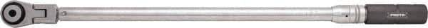 Proto - 1/2" Drive Click Type Torque Wrench - 30 Ft/Lb to 250 Ft/Lb Torque, 25-1/4" OAL, 1 Ft/Lb Graduation, Pear Head - Apex Tool & Supply