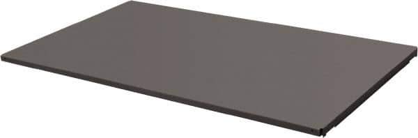 Durham - 14-3/8" Long x 47-1/2" Wide, Gray Steel Shelf - 400 Lb Capacity, Use with Mesh Stock Truck - Apex Tool & Supply