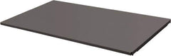 Durham - 14-3/8" Long x 47-1/2" Wide, Gray Steel Shelf - 400 Lb Capacity, Use with Mesh Stock Truck - Apex Tool & Supply