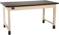 Proline - 72 Wide x 30" Deep x 36" High, Chem-Guard Workbench - Adjustable Height Legs, Light Beige - Apex Tool & Supply