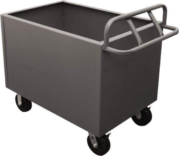 Durham - 2,000 Lb Load Capacity, Steel Box Truck - 48" Wide x 24" Long x 29-1/2" High, Gray - Apex Tool & Supply
