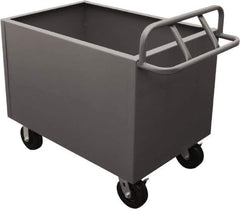 Durham - 2,000 Lb Load Capacity, Steel Box Truck - 48" Wide x 24" Long x 29-1/2" High, Gray - Apex Tool & Supply