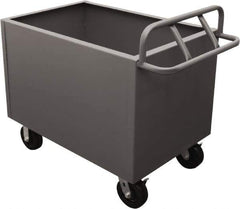 Durham - 2,000 Lb Load Capacity, Steel Box Truck - 48" Wide x 30" Long x 29-1/2" High, Gray - Apex Tool & Supply