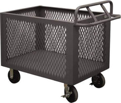 Durham - 2,000 Lb Load Capacity, Steel Box Truck - 48" Wide x 30" Long x 29-1/2" High, Gray - Apex Tool & Supply