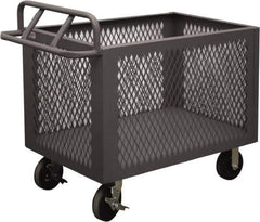 Durham - 2,000 Lb Load Capacity, Steel Box Truck - 48" Wide x 24" Long x 29-1/2" High, Gray - Apex Tool & Supply